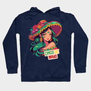 Cinco de mayo anime girls Hoodie